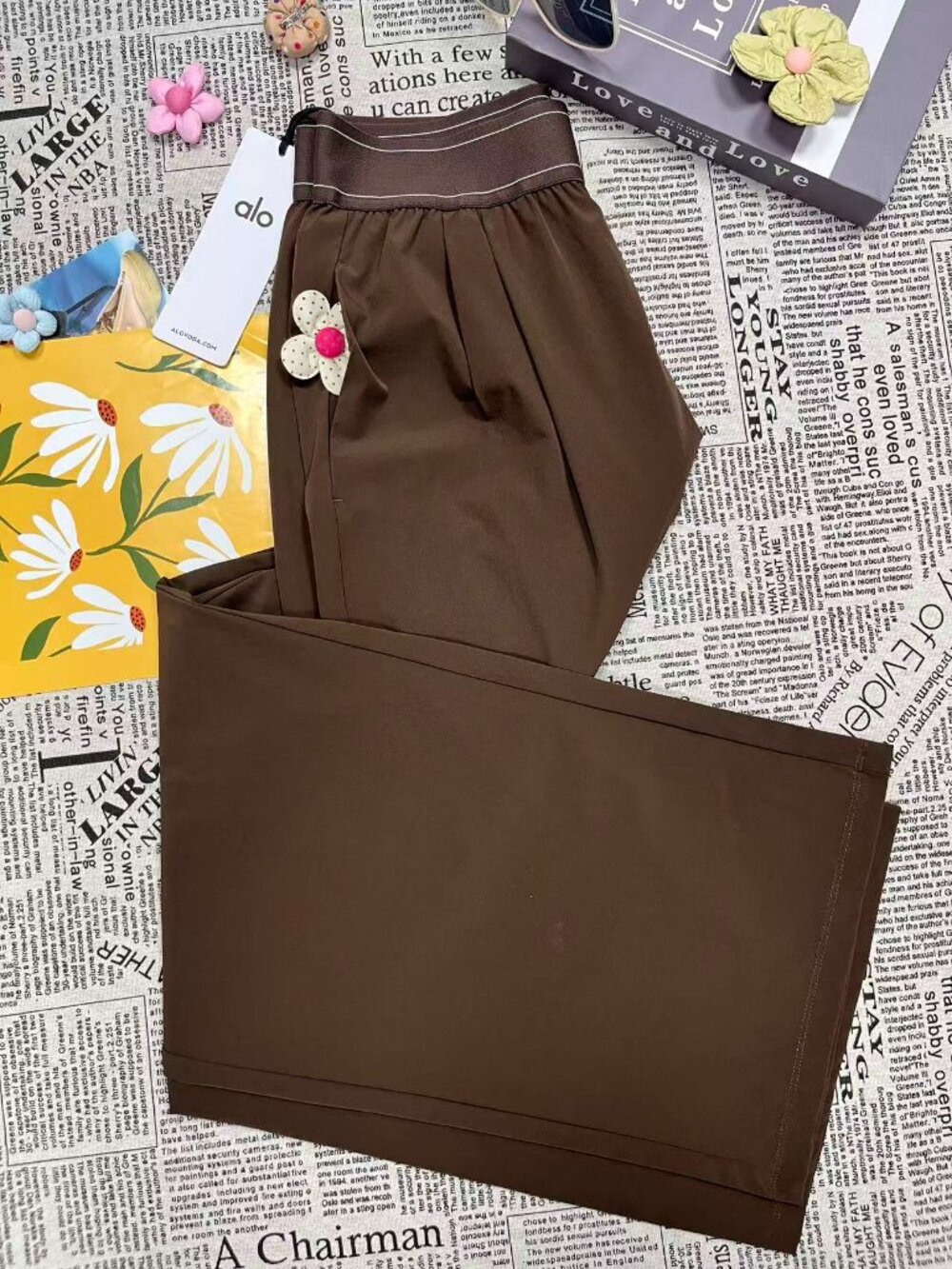 🤠ALO Yoga Suit Up Trouser (Regular)🐎Premium rich dark brown - Picture 6 of 8